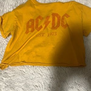Yellow AC/DC shirt